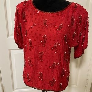 Sequin top nwt size medium